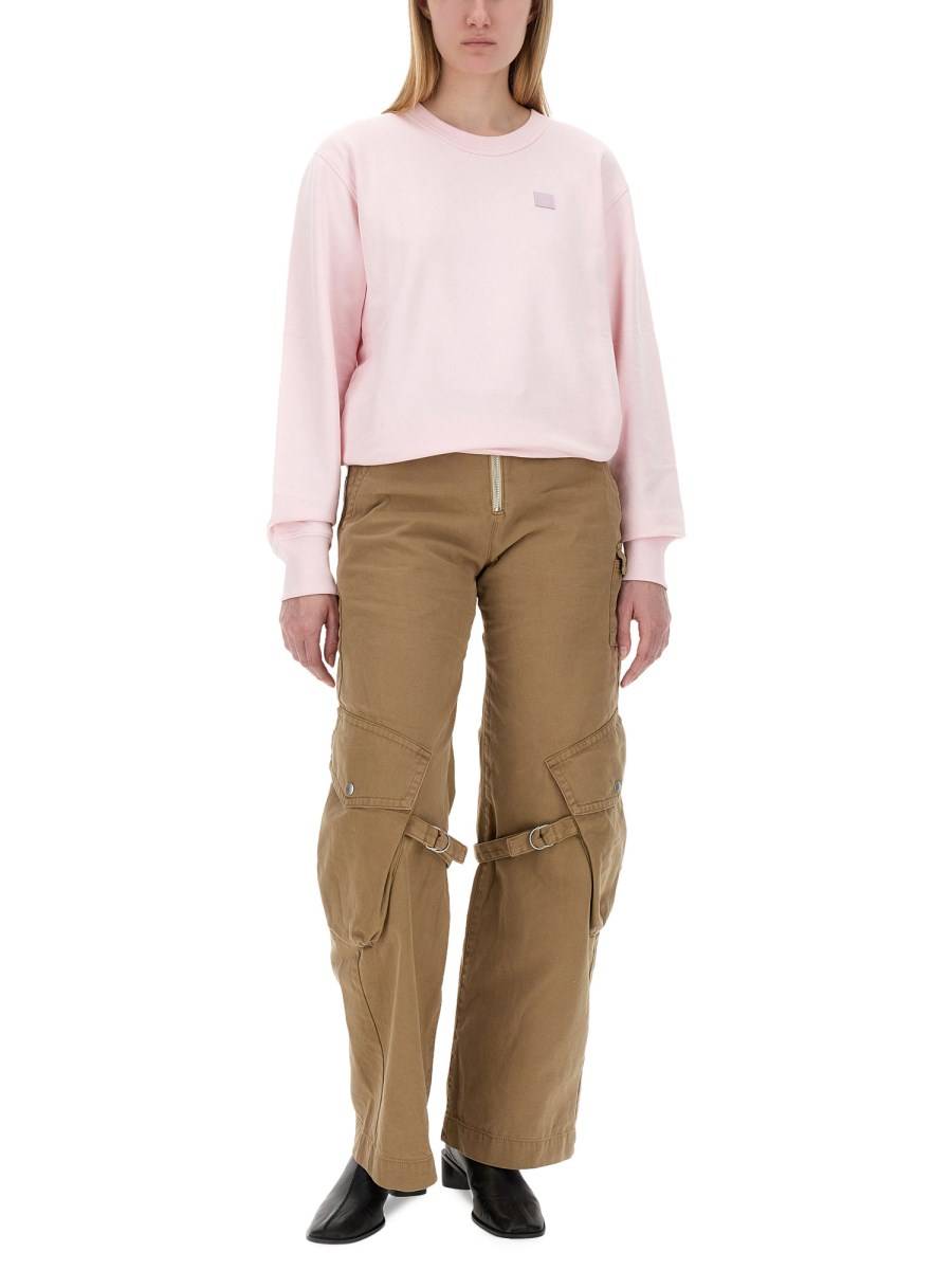 ACNE STUDIOS FELPA IN COTONE CON LOGO