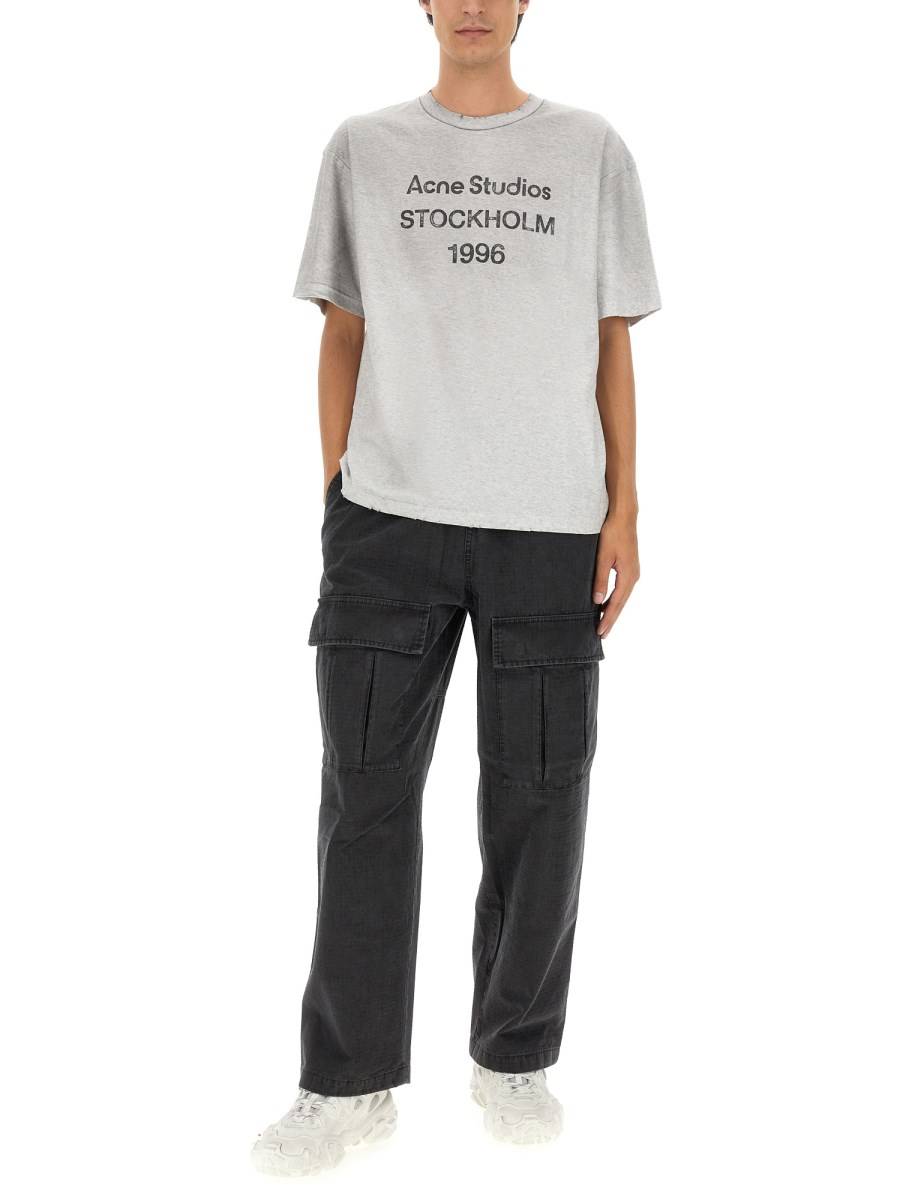 ACNE STUDIOS PANTALONE CASUAL IN COTONE