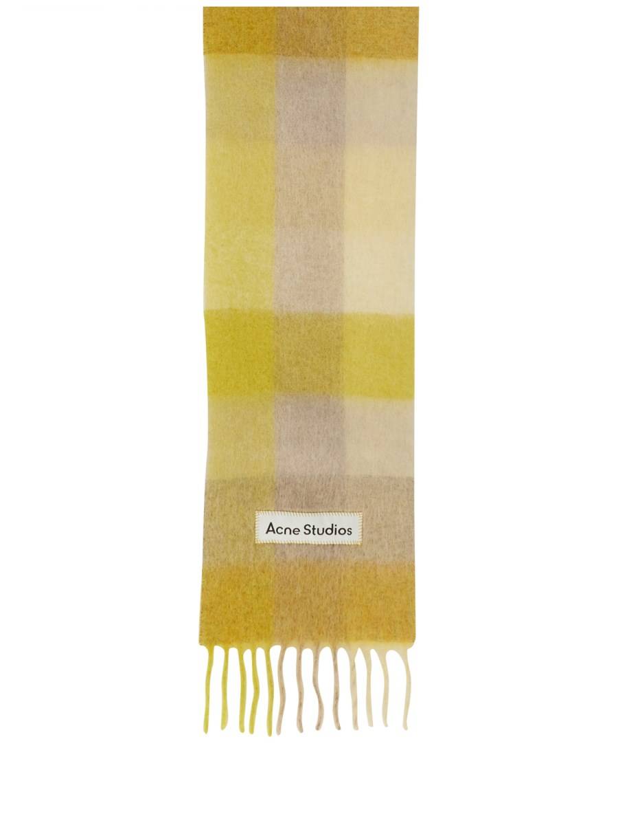 ACNE STUDIOS SCIARPA A QUADRI IN MOHAIR