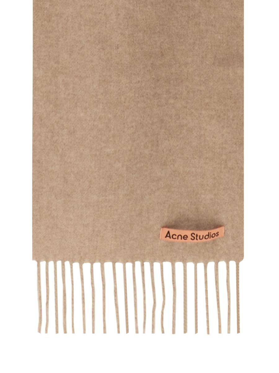 ACNE STUDIOS SCIARPA IN LANA CON LOGO