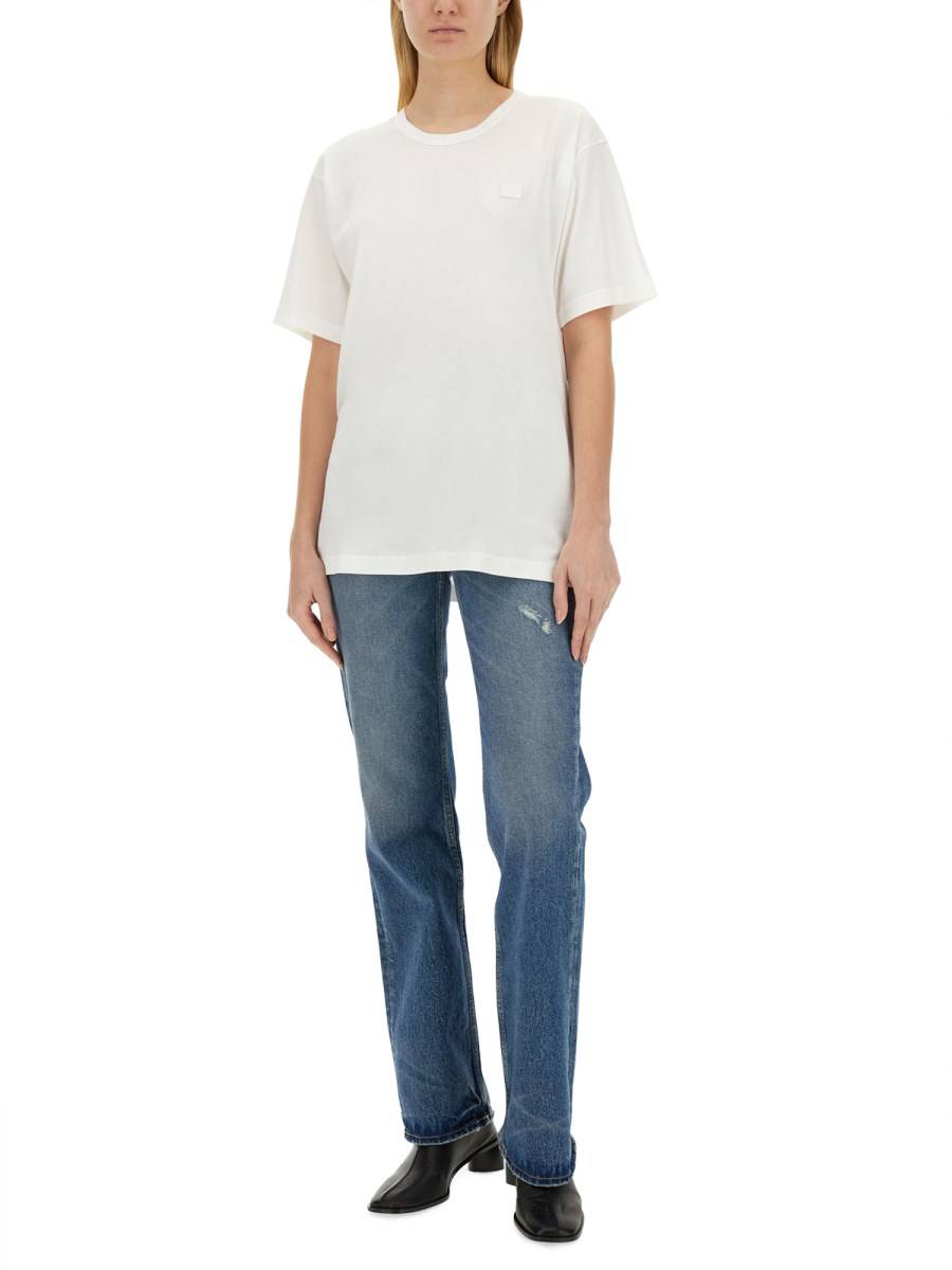 ACNE STUDIOS T-SHIRT FACE IN COTONE