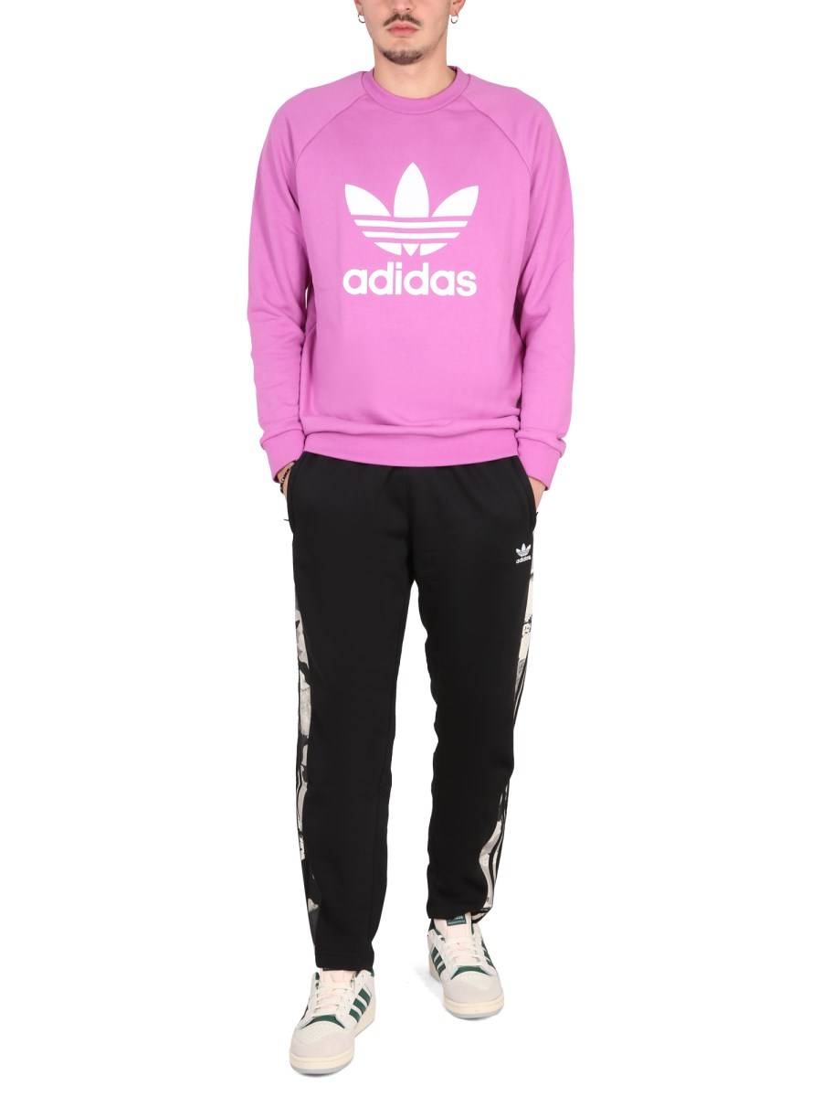 ADIDAS ORIGINALS FELPA CON STAMPA LOGO IN COTONE