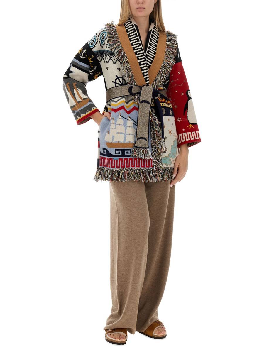 ALANUI CARDIGAN MYSTERIES PATCHWORK IN CASHMERE