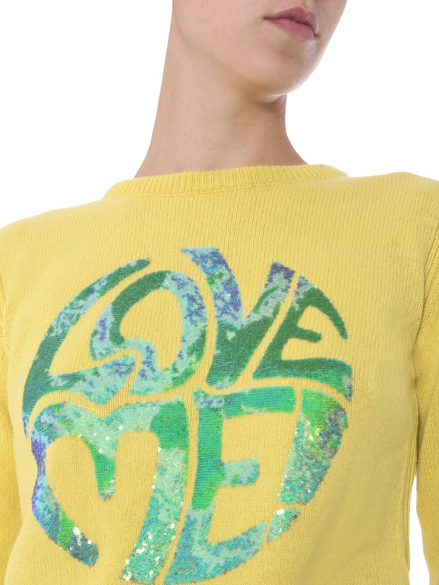 ALBERTA FERRETTI MAGLIA LOVE ME IN CASHEMRE