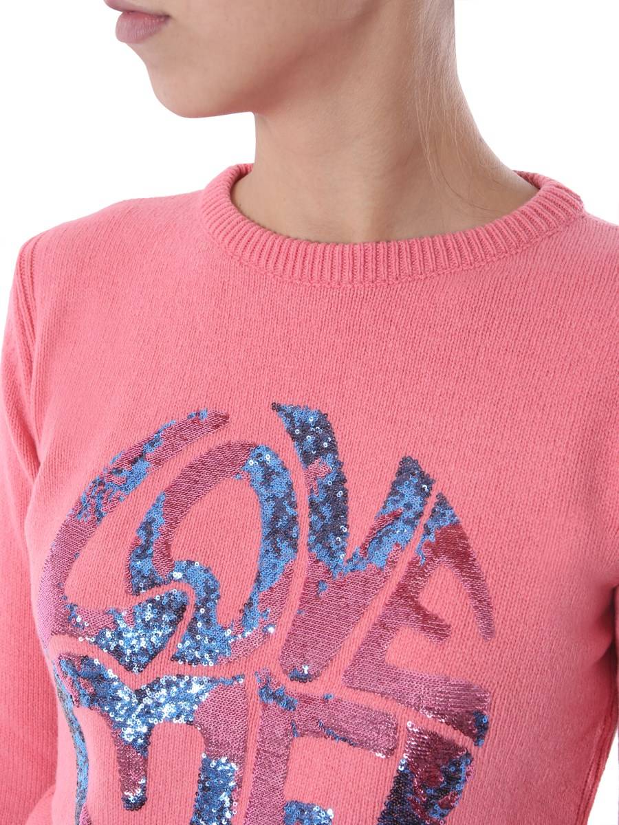 ALBERTA FERRETTI MAGLIA LOVE ME IN CASHEMRE