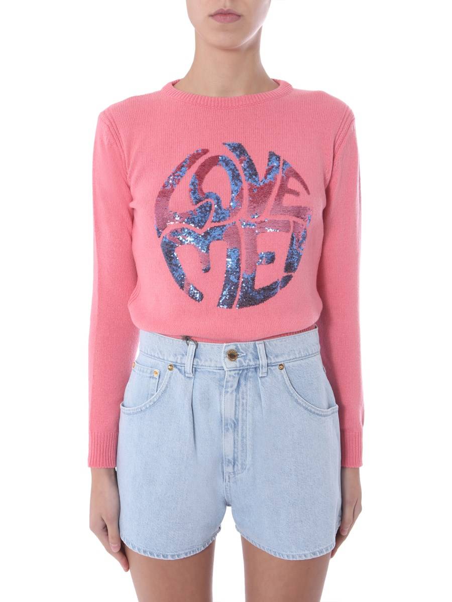 ALBERTA FERRETTI MAGLIA LOVE ME IN CASHEMRE