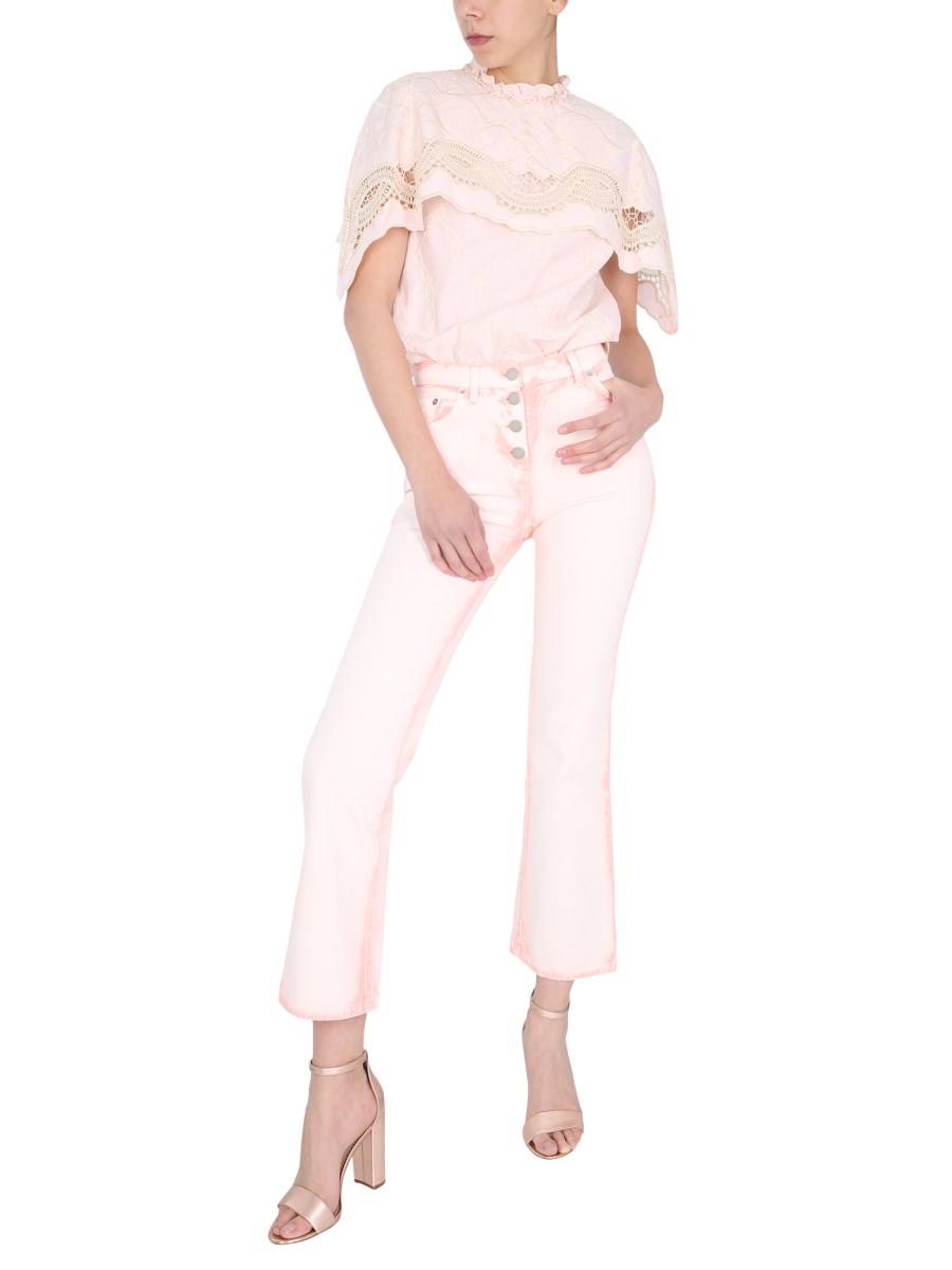 ALBERTA FERRETTI PANTALONE 70'S SORBET SKY DYE