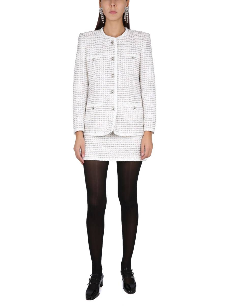 ALESSANDRA RICH GIACCA IN TWEED DI MISTO COTONE