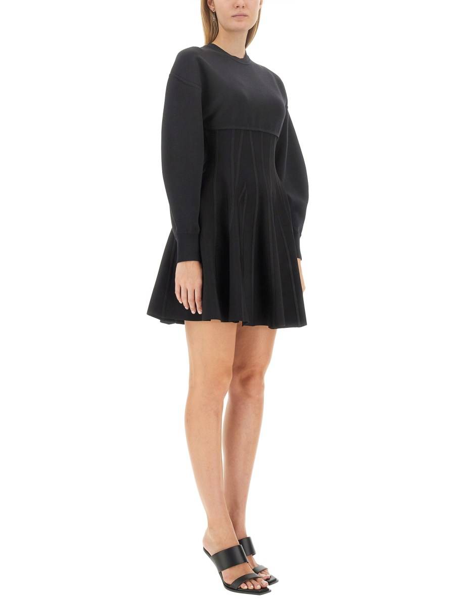 ALEXANDER McQUEEN ABITO MINI IN MAGLIA DI LANA