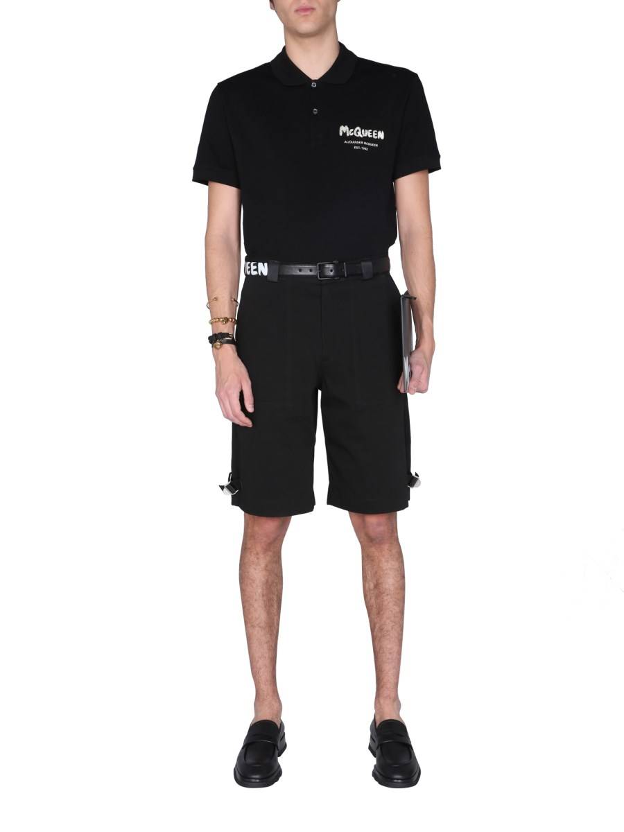ALEXANDER McQUEEN BERMUDA REGULAR FIT IN COTONE