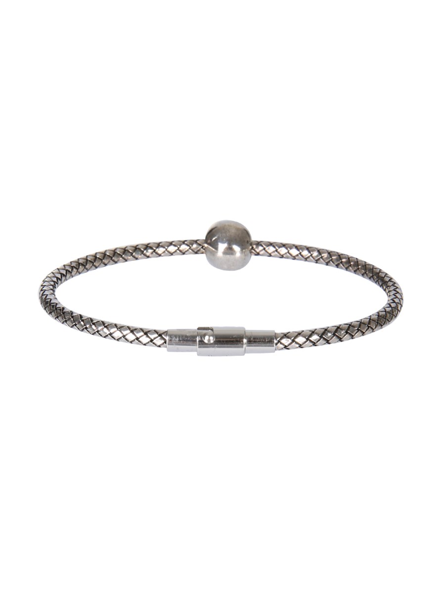 ALEXANDER McQUEEN BRACCIALE SKULL IN OTTONE