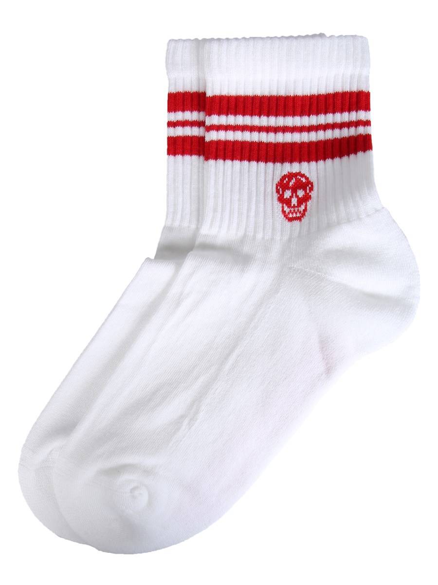 ALEXANDER McQUEEN CALZINO IN COTONE CON LOGO