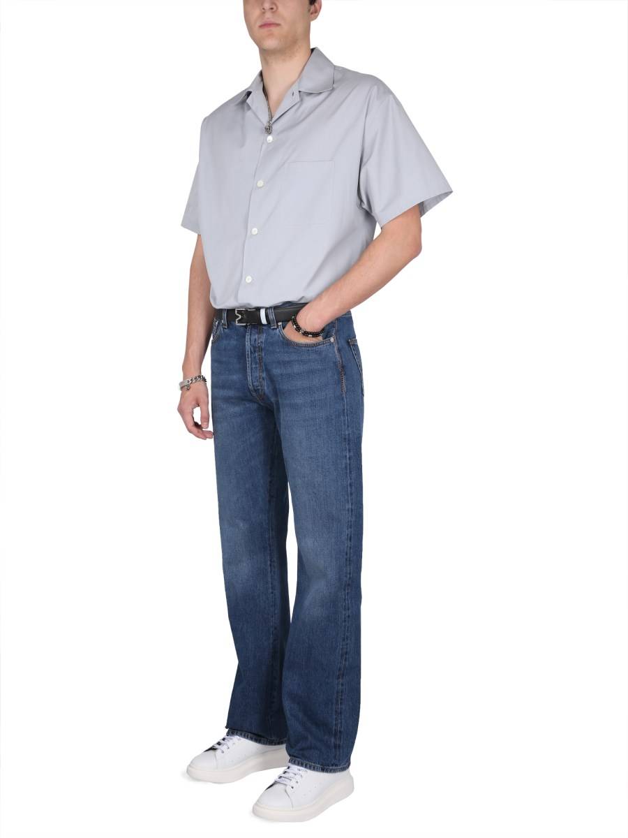 ALEXANDER McQUEEN CAMICIA PIJAMA IN COTONE