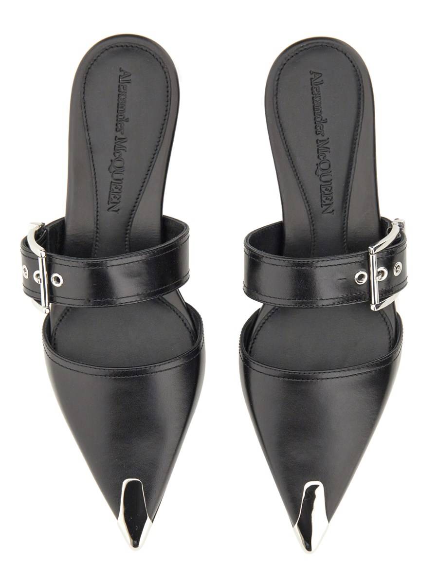 ALEXANDER McQUEEN MULE PUNK IN PELLE