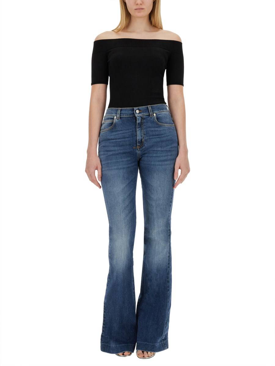 ALEXANDER McQUEEN PANTALONE IN DENIM BOOTCUT