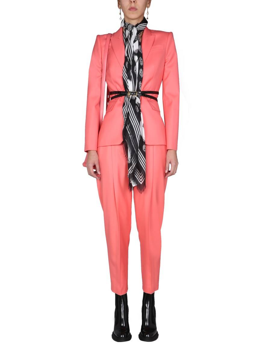 ALEXANDER McQUEEN PANTALONE PEG LEG IN LANA