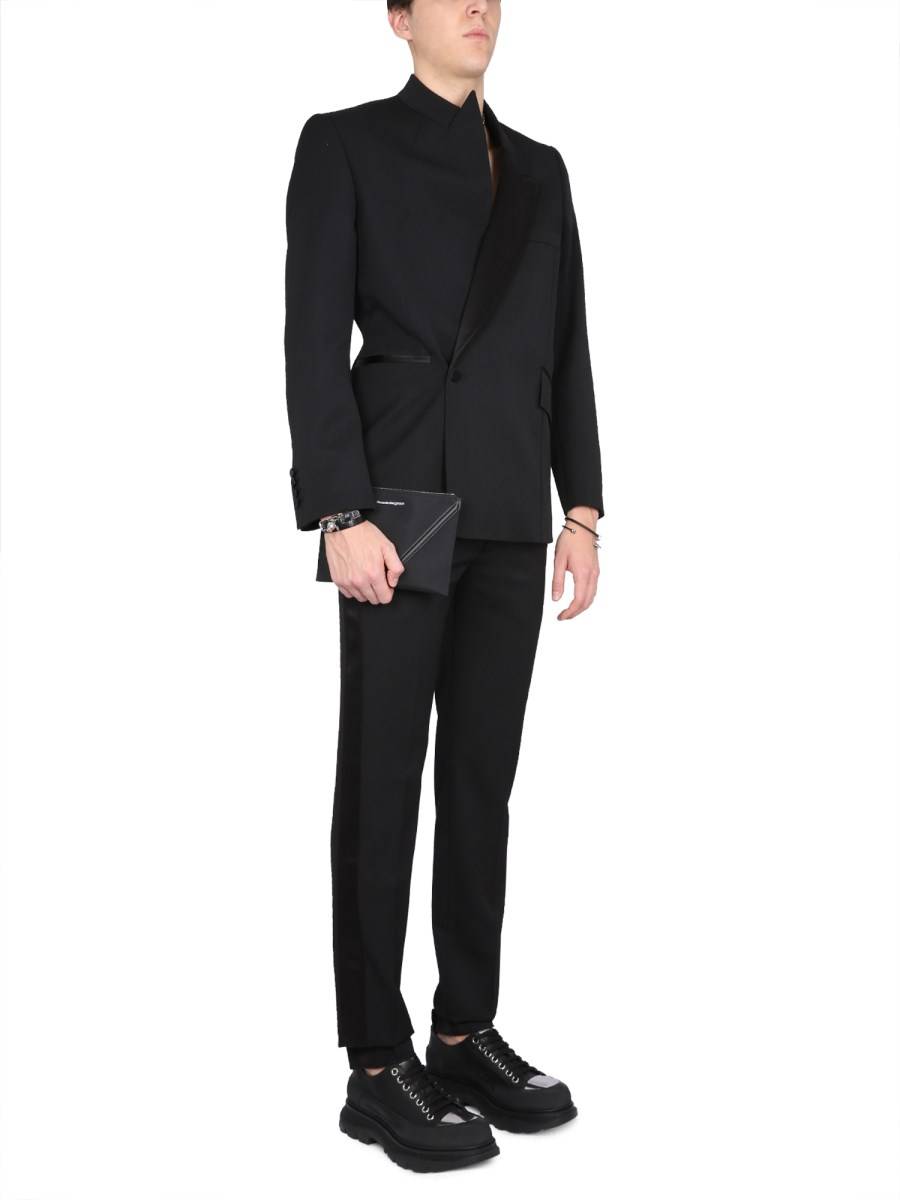 ALEXANDER McQUEEN PANTALONE SUIT IN LANA