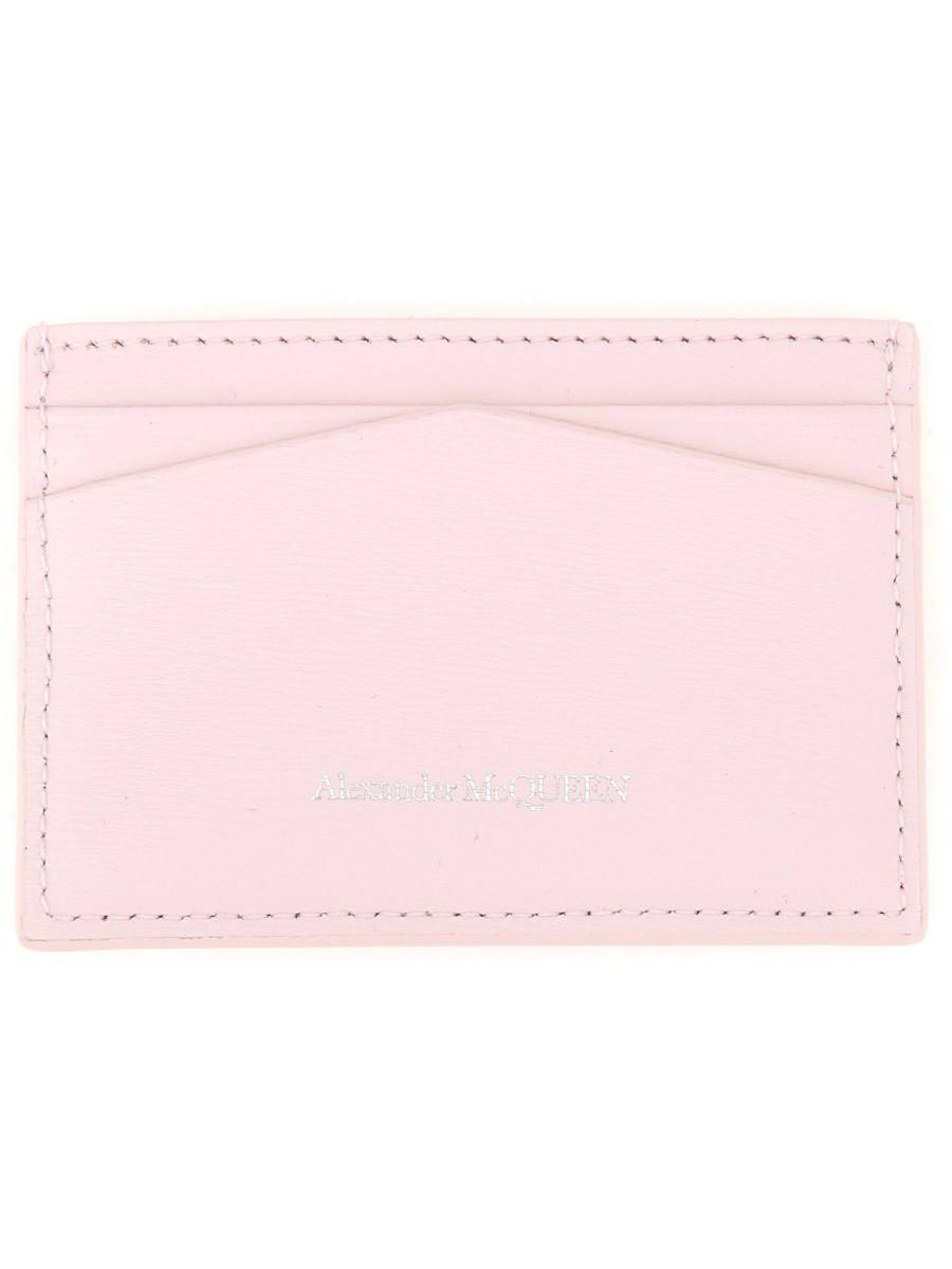 ALEXANDER McQUEEN PORTACARTE "SKULL" IN PELLE
