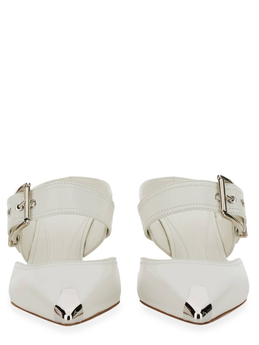 ALEXANDER McQUEEN SANDALO PUNK CON FIBBIA IN PELLE