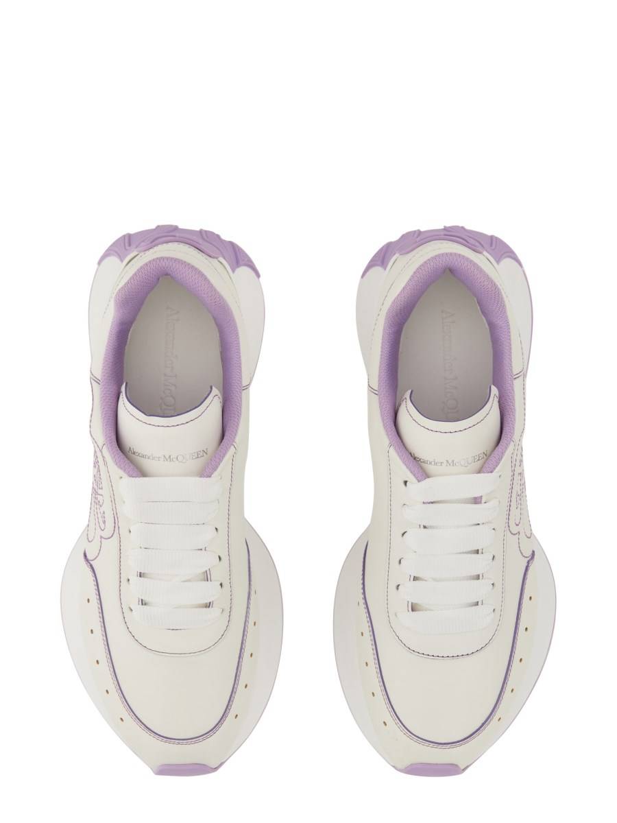 ALEXANDER McQUEEN SNEAKER SPRINT RUNNER IN PELLE