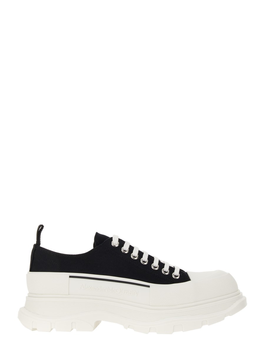 ALEXANDER McQUEEN SNEAKER TREAD SLICK IN TELA