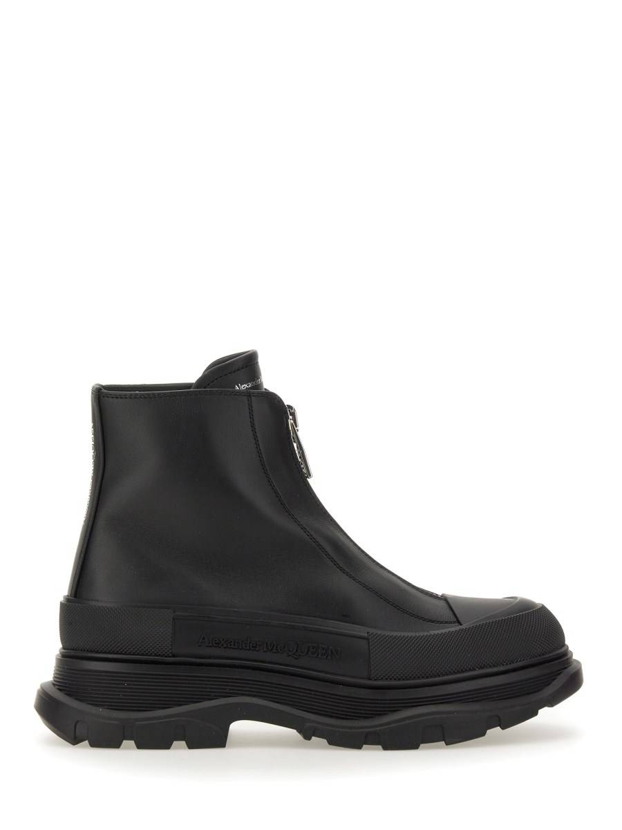 ALEXANDER McQUEEN STIVALETTO IN PELLE