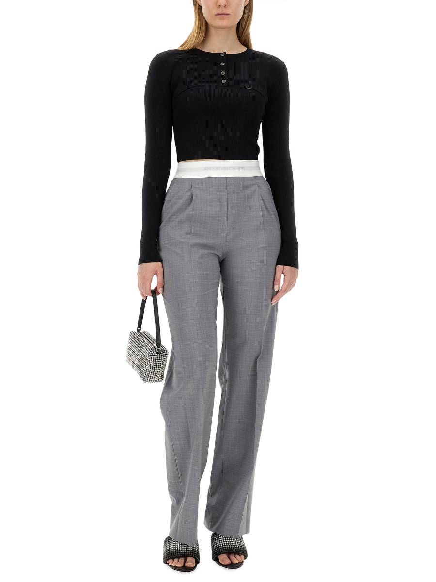 ALEXANDER WANG MAGLIONE CROPPED IN MAGLIA