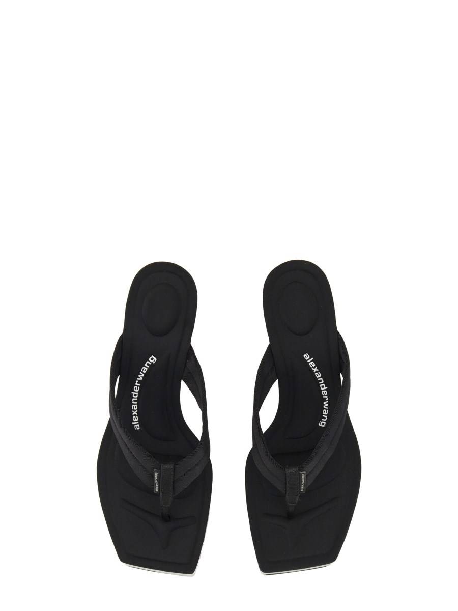 ALEXANDER WANG SANDALO JESSIE IN NYLON CON PLATEAU
