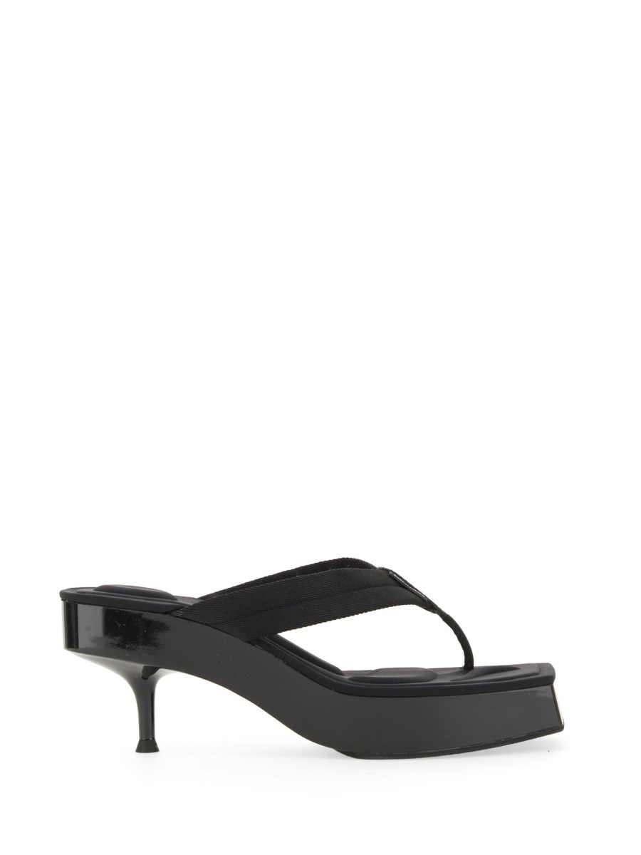 ALEXANDER WANG SANDALO JESSIE IN NYLON CON PLATEAU