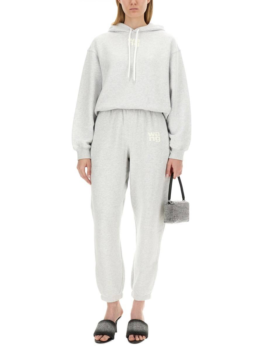 ALEXANDERWANG.T FELPA IN COTONE CON LOGO