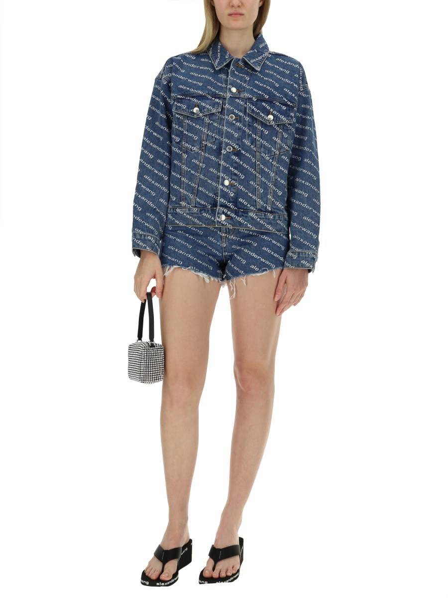 ALEXANDERWANG.T SHORTS IN DENIM