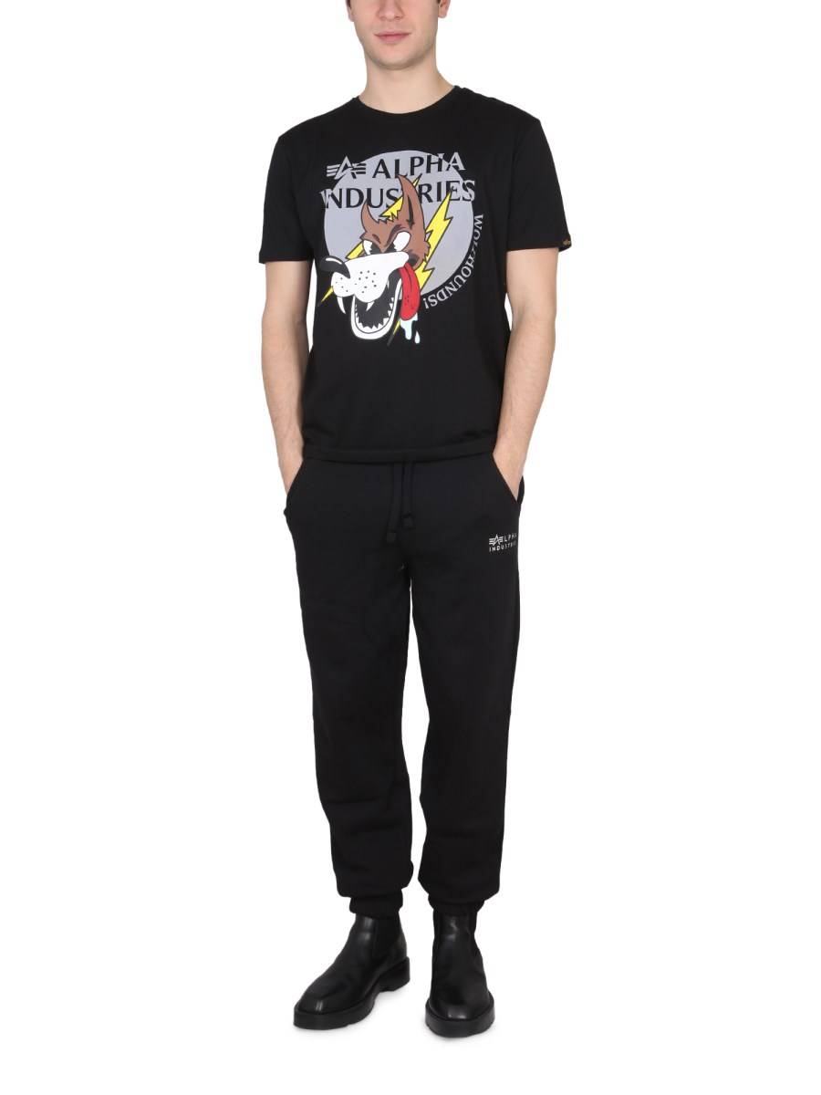 ALPHA INDUSTRIES T-SHIRT WOLFHOUNDS