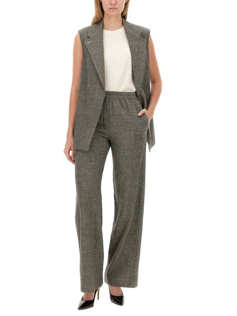 ALYSI GILET IN PRICIPE DI GALLES IN LANA