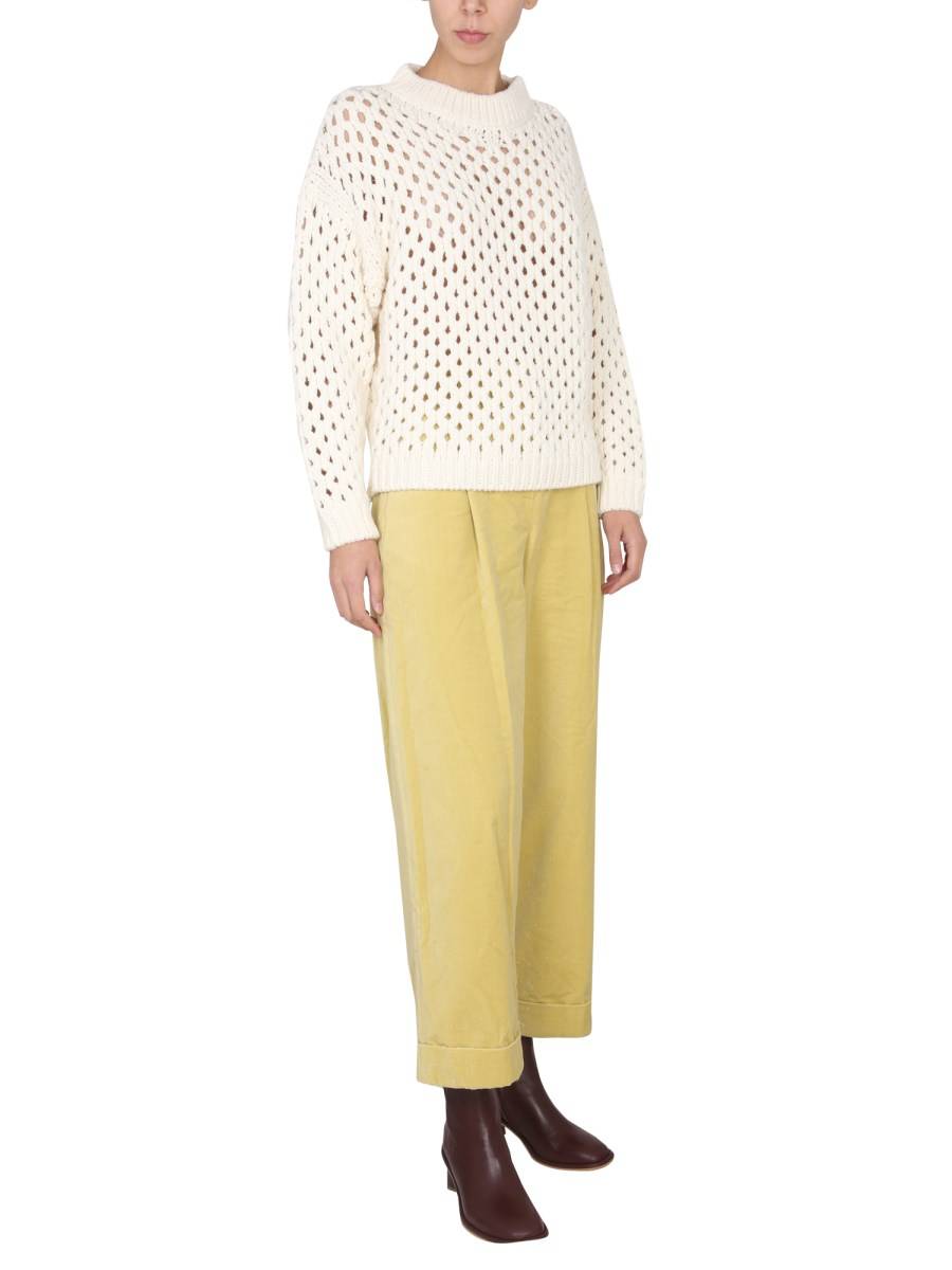 ALYSI MAGLIA A RETE IN LANA MERINO