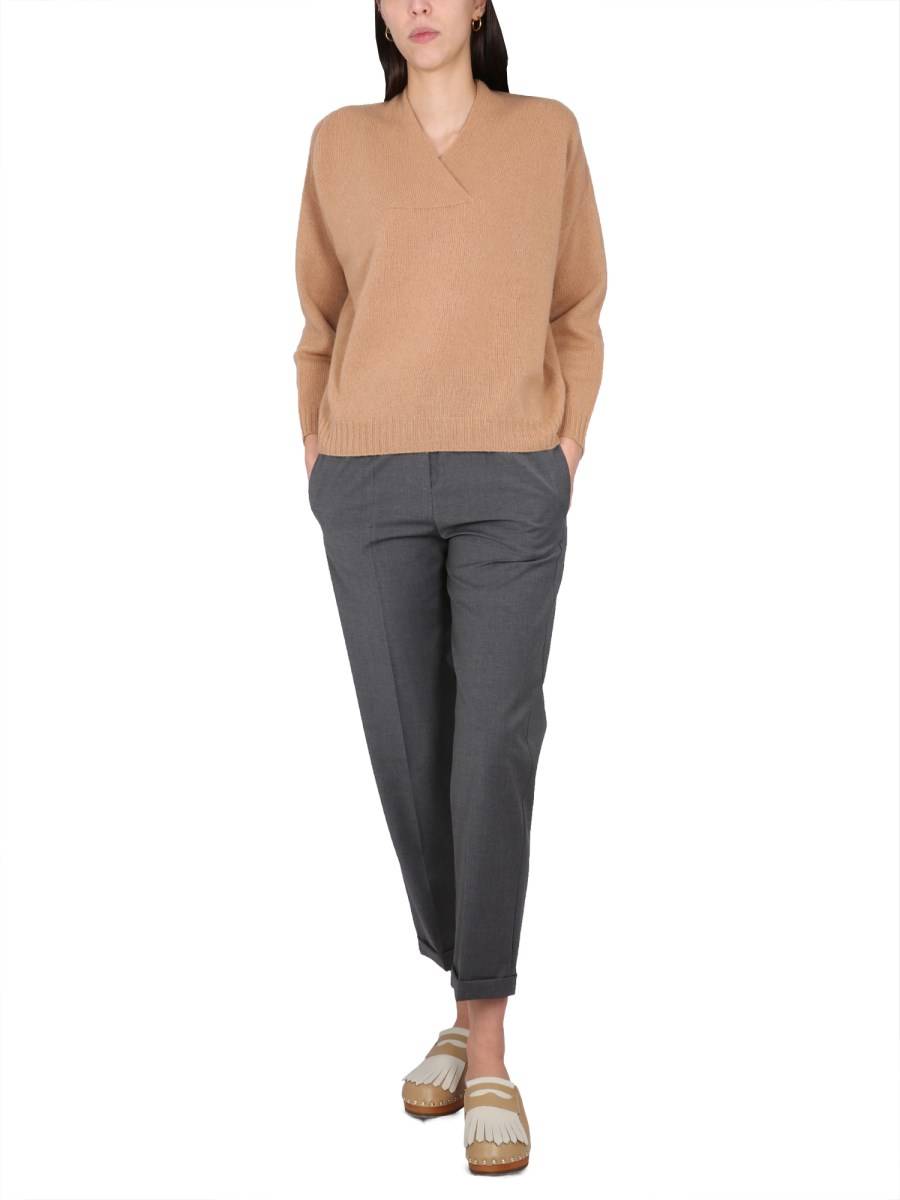 ALYSI MAGLIA IN LANA A SCOLLO A V