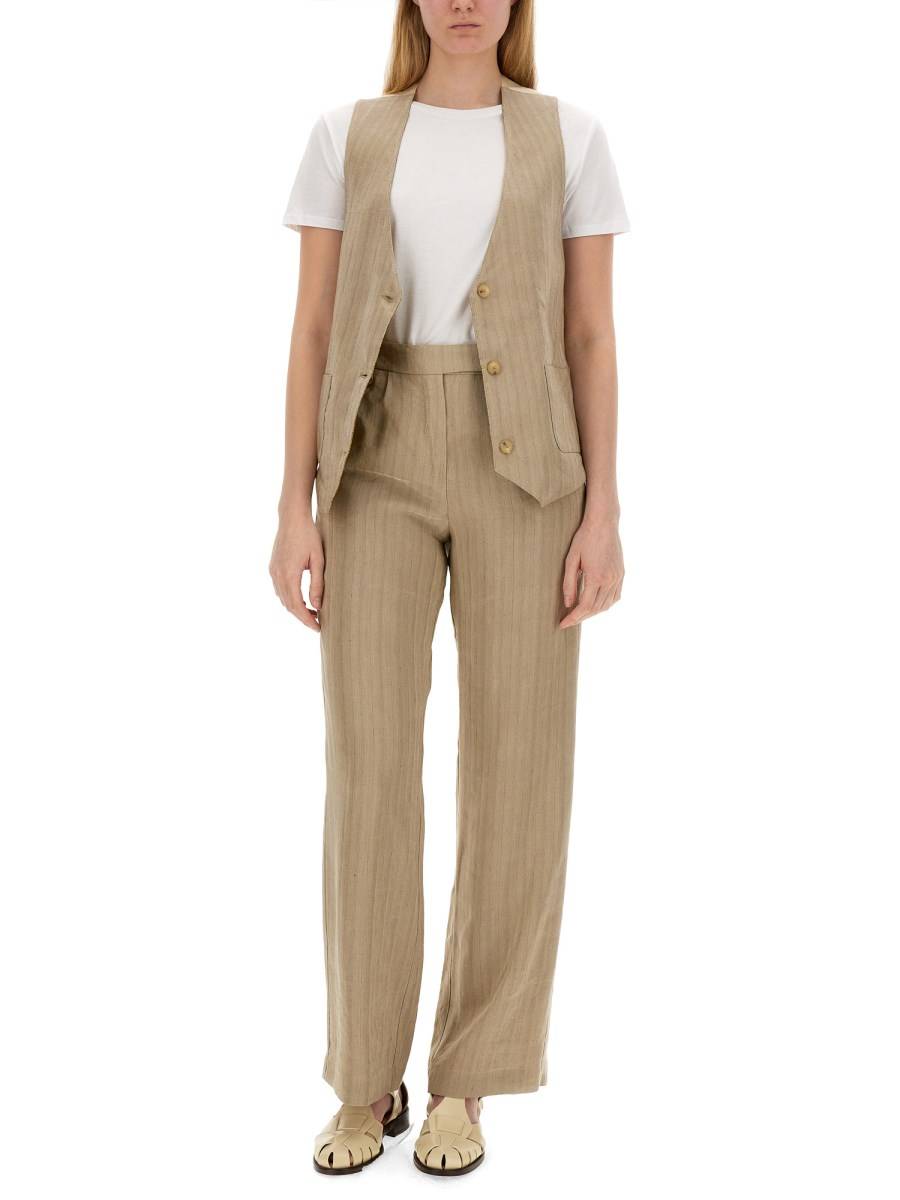 ALYSI PANTALONE IN LINO