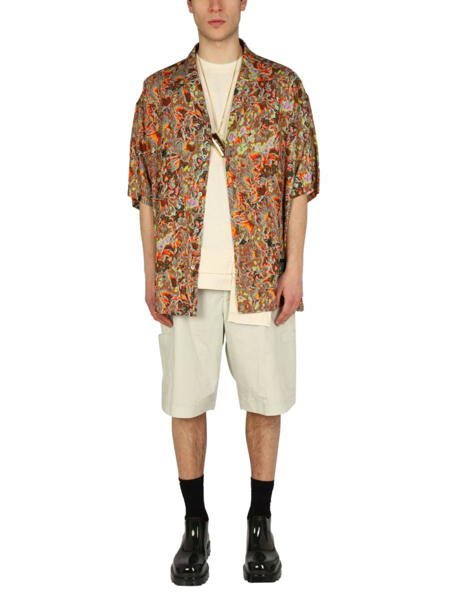 AMBUSH CAMICIA IN VISCOSA CON PATCH LOGO