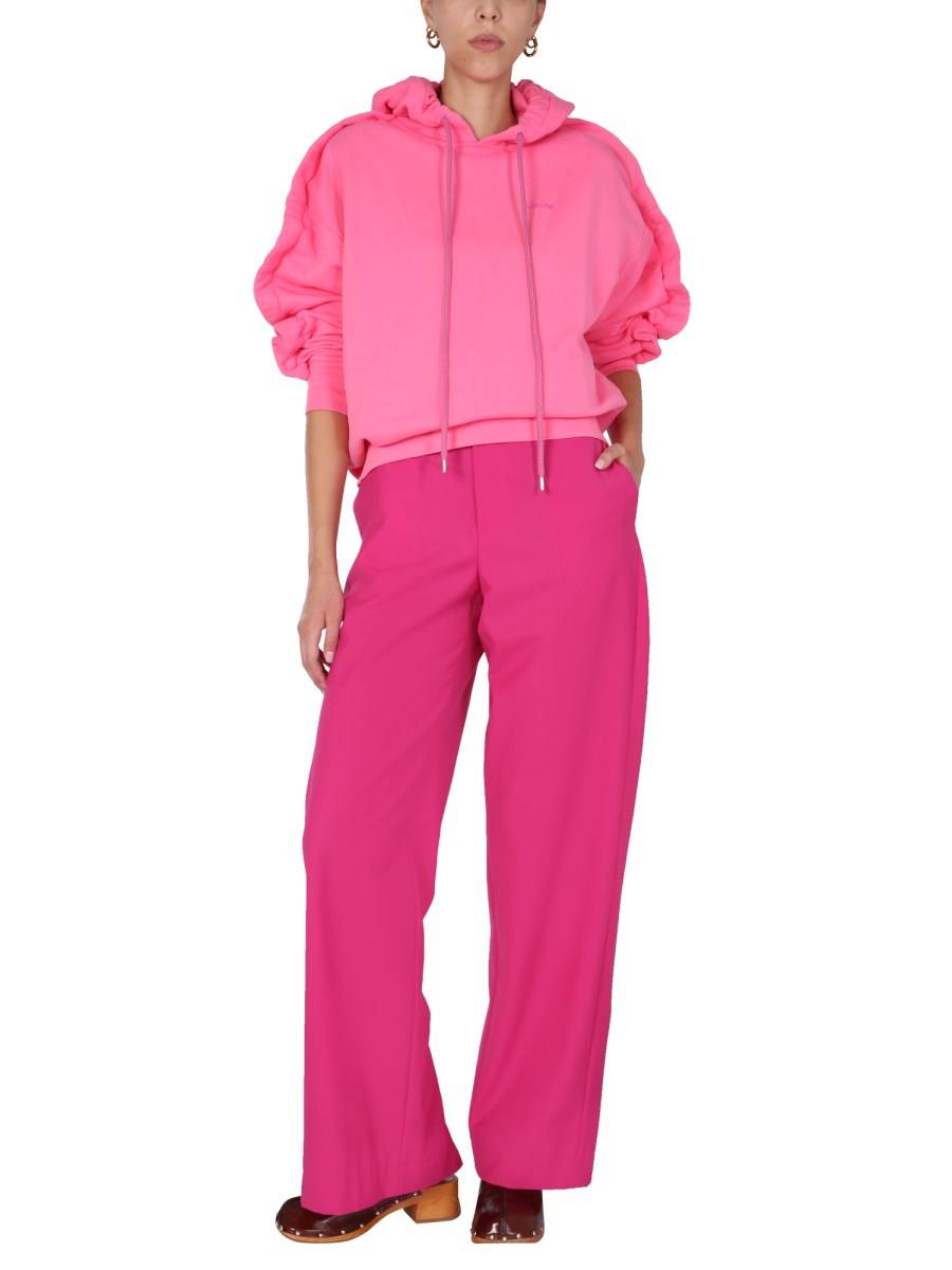 AMBUSH FELPA IN COTONE CON RICAMO LOGO