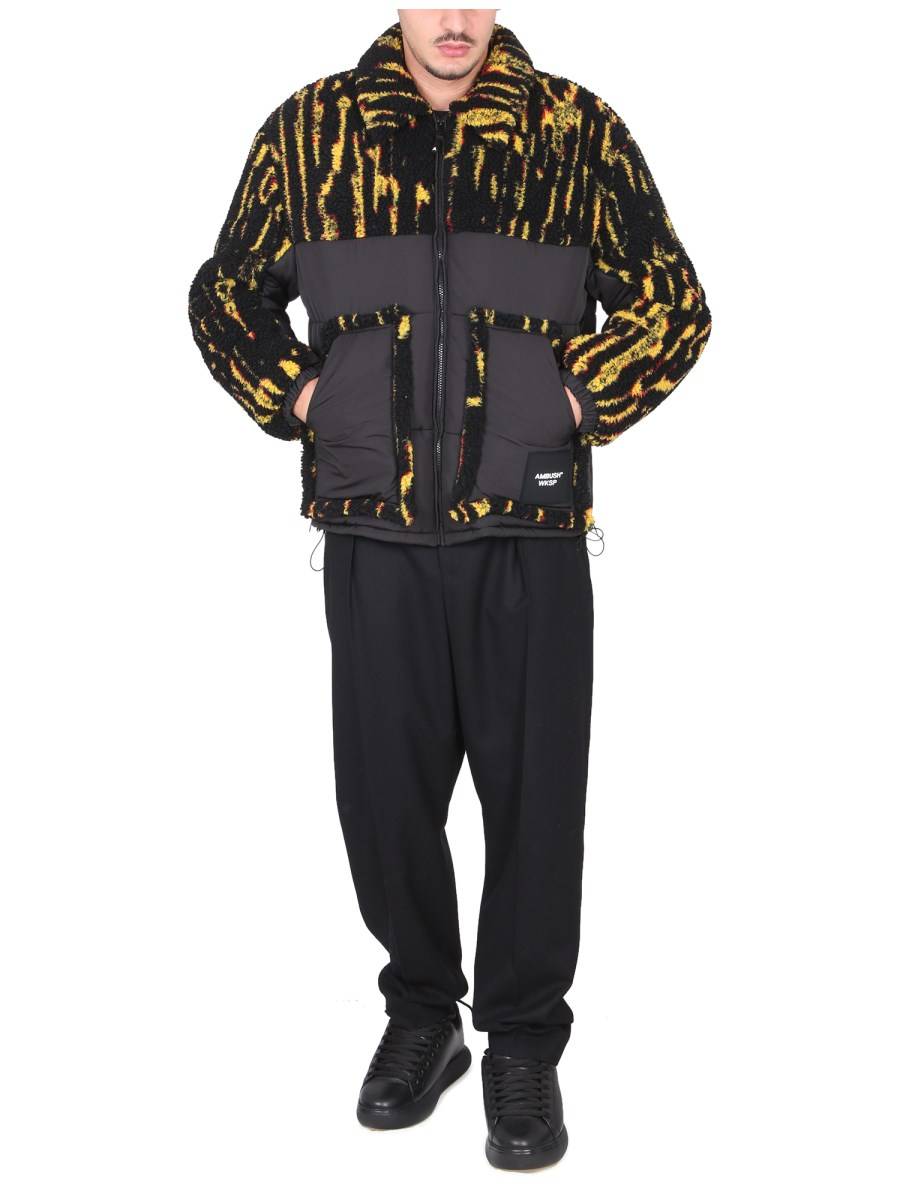 AMBUSH GIACCA IN SHEARLING CON LOGO