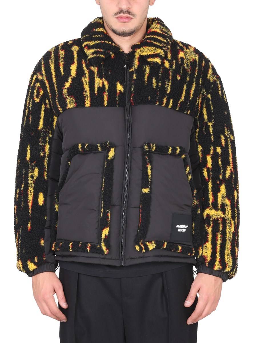 AMBUSH GIACCA IN SHEARLING CON LOGO