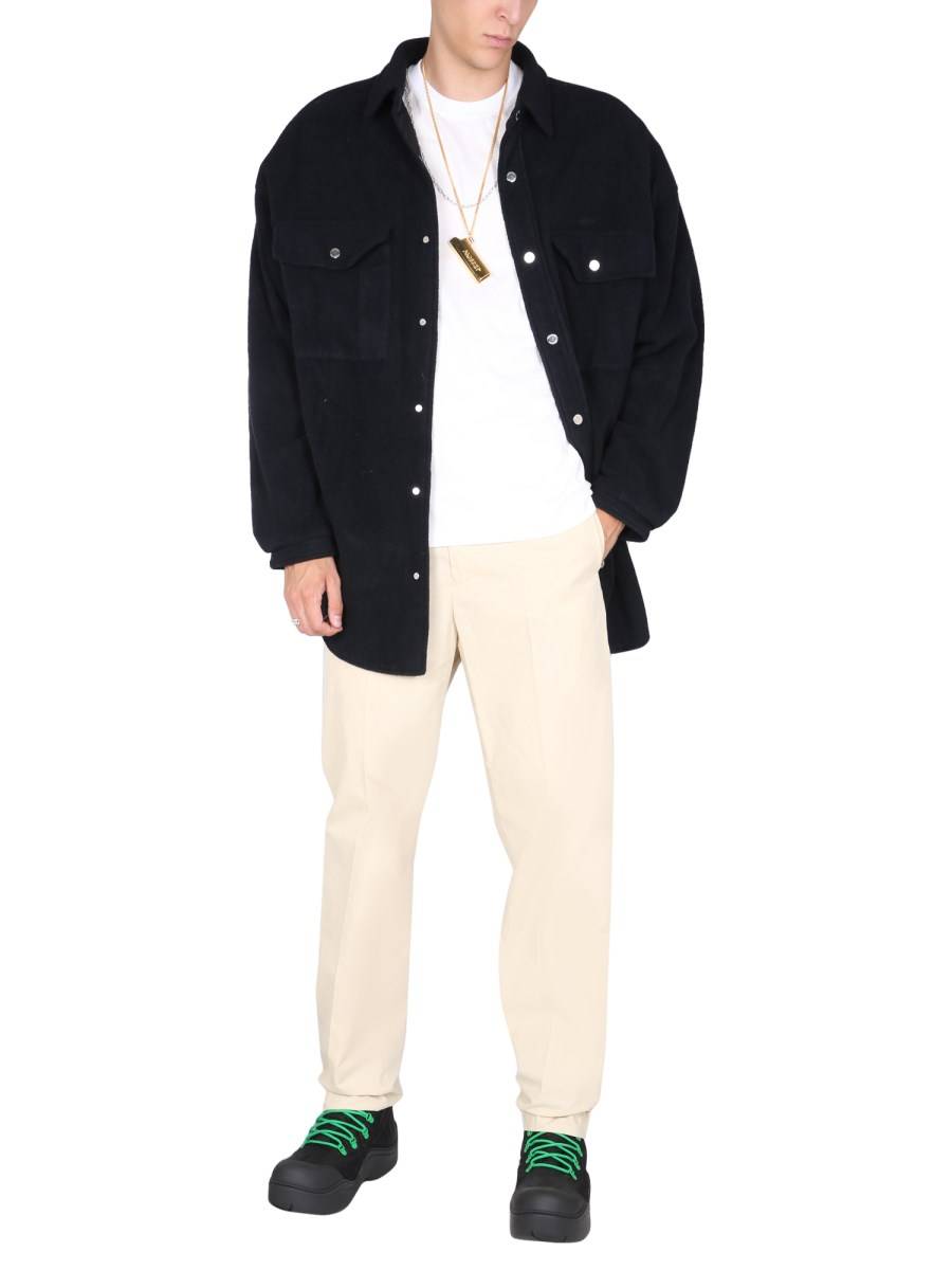 AMBUSH GIACCA OVERSIZE FIT IN MISTO LANA VERGINE