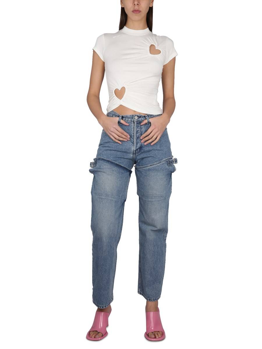 AMBUSH JEANS CINQUE TASCHE IN DENIM