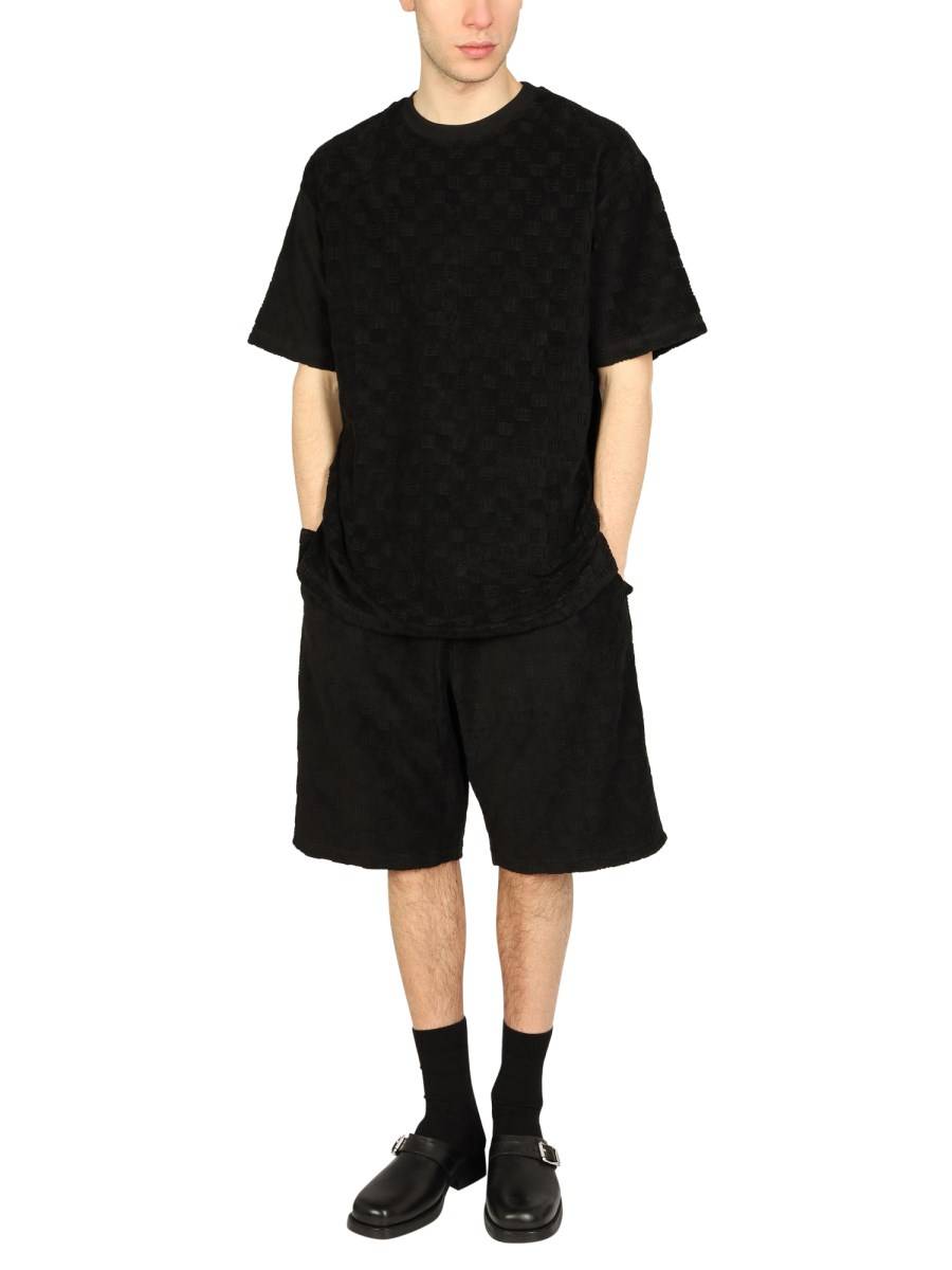 AMBUSH T-SHIRT IN MISTO COTONE CON LOGO MONOGRAM