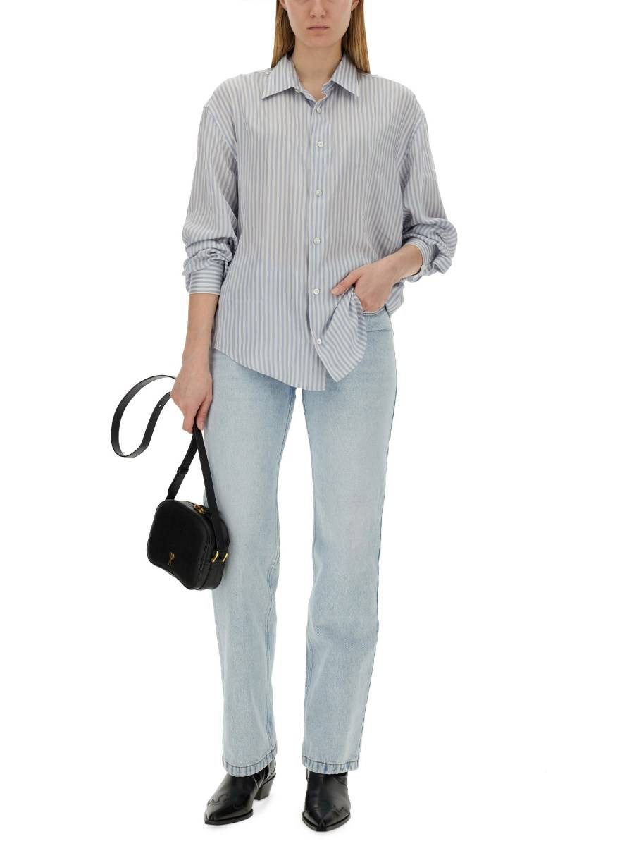 AMI PARIS CAMICIA BOXY FIT IN COTONE