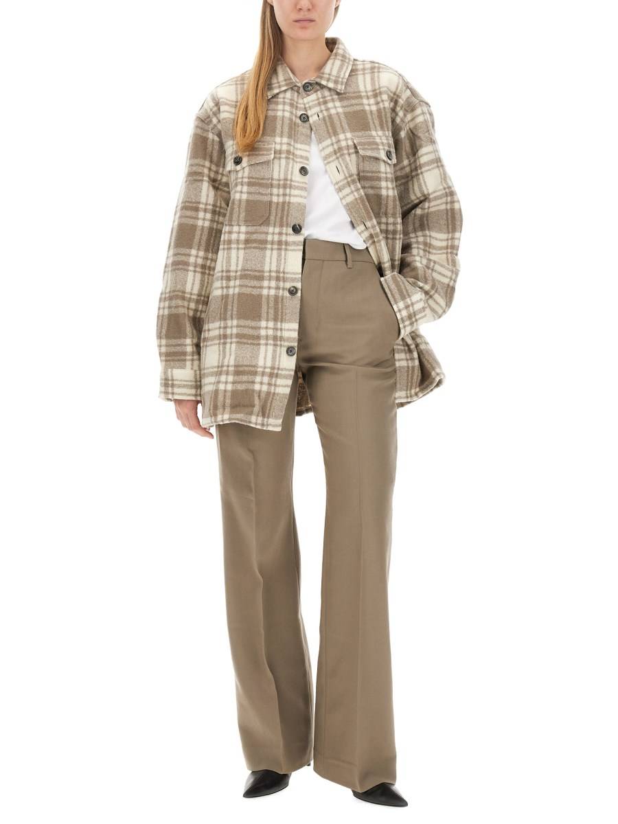 AMI PARIS CAMICIA OVERSIZE IN LANA