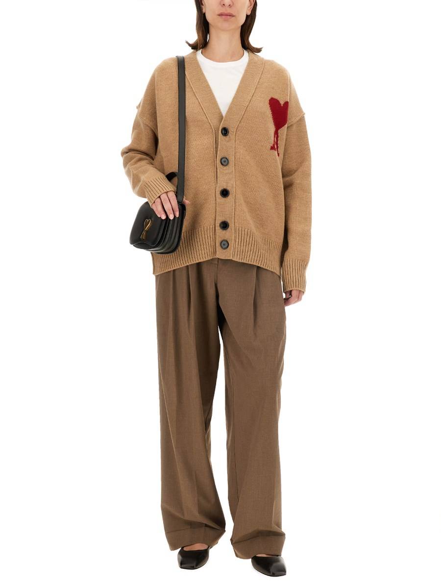 AMI PARIS CARDIGAN CON LOGO