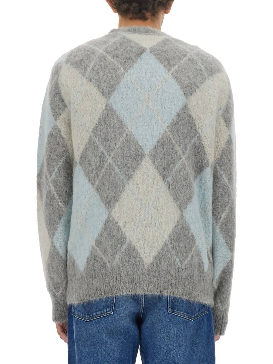AMI PARIS CARDIGAN IN MISTO MOHAIR
