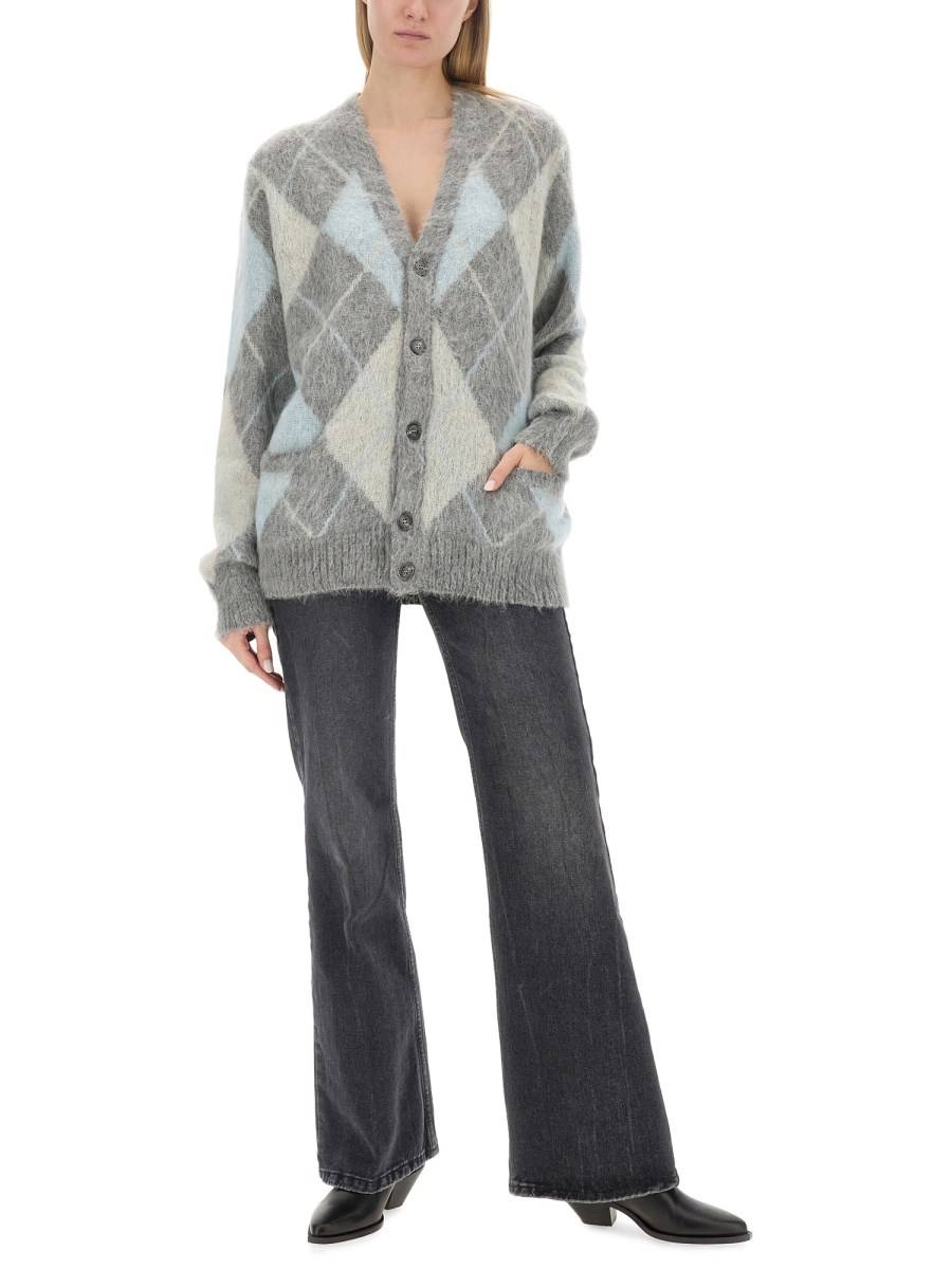 AMI PARIS CARDIGAN IN MISTO MOHAIR