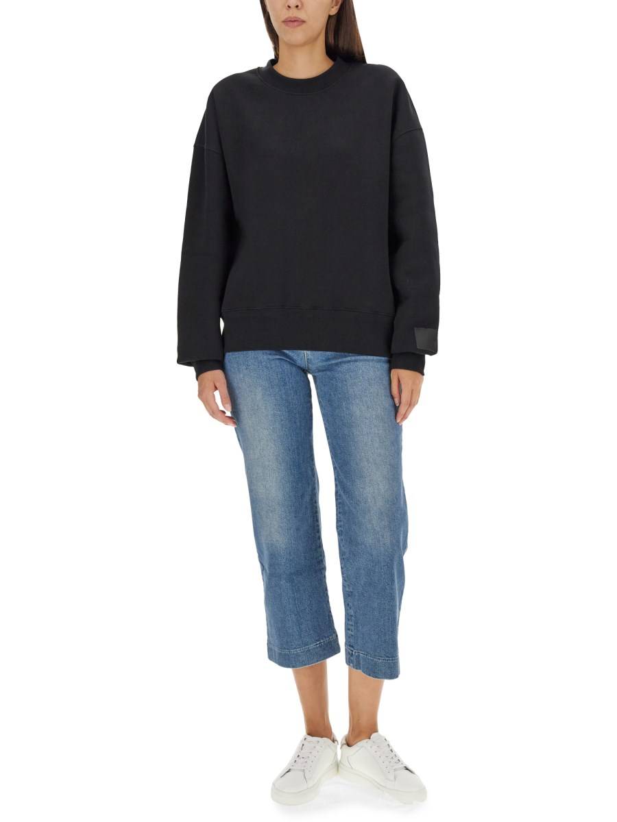 AMI PARIS FELPA CON LOGO IN COTONE