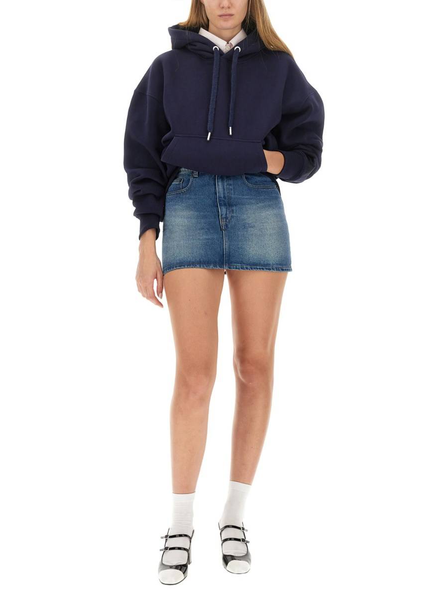 AMI PARIS FELPA IN COTONE CON LOGO